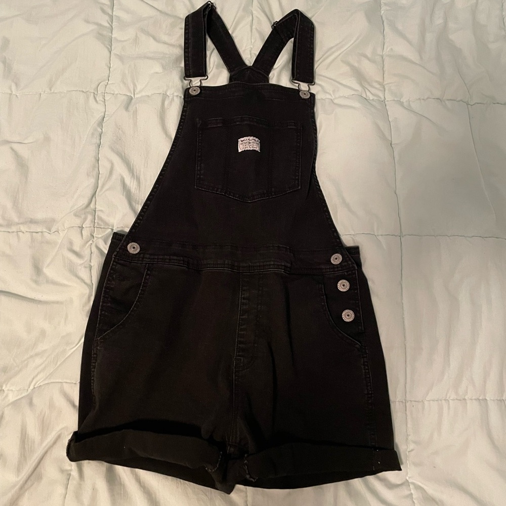 Wild flowers black overalls